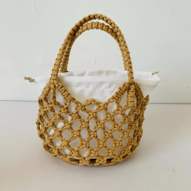Sac de plage tricoté