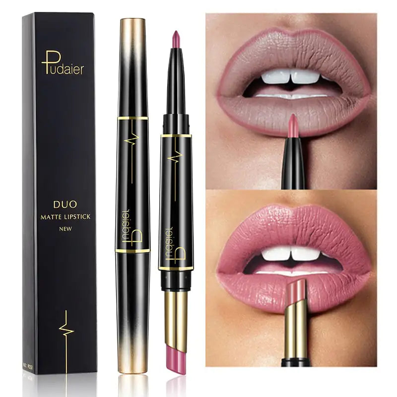 Coffret double rouge à lèvres et crayon à lèvres