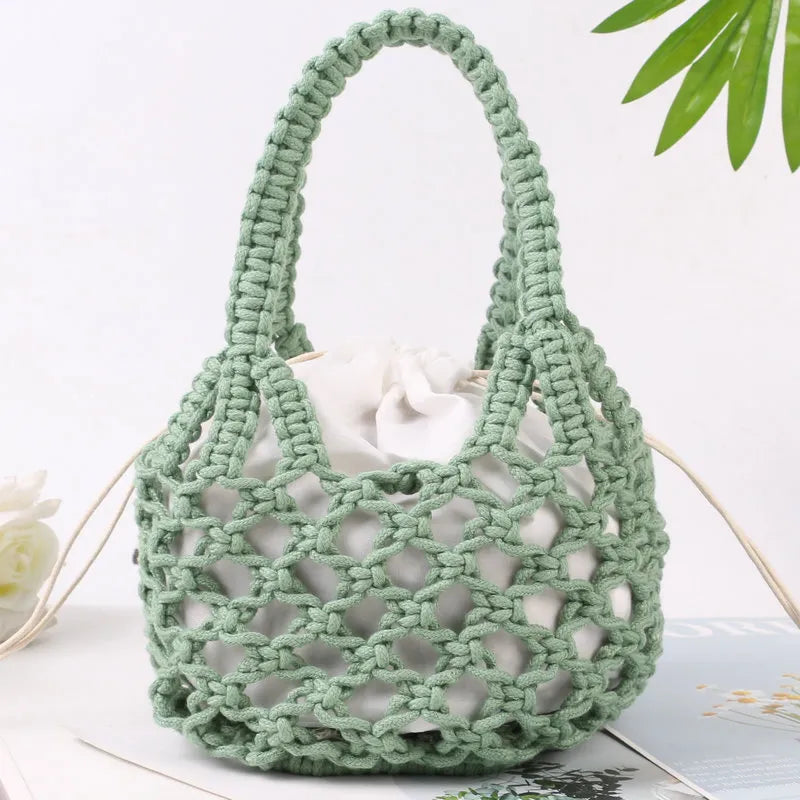 Sac de plage tricoté