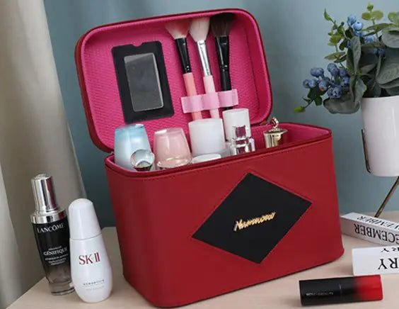 Trousse de maquillage étanche de grande capacité pour les voyages et les cadeaux