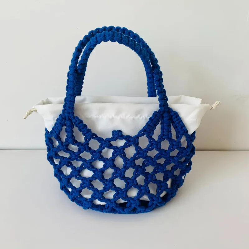 Sac de plage tricoté