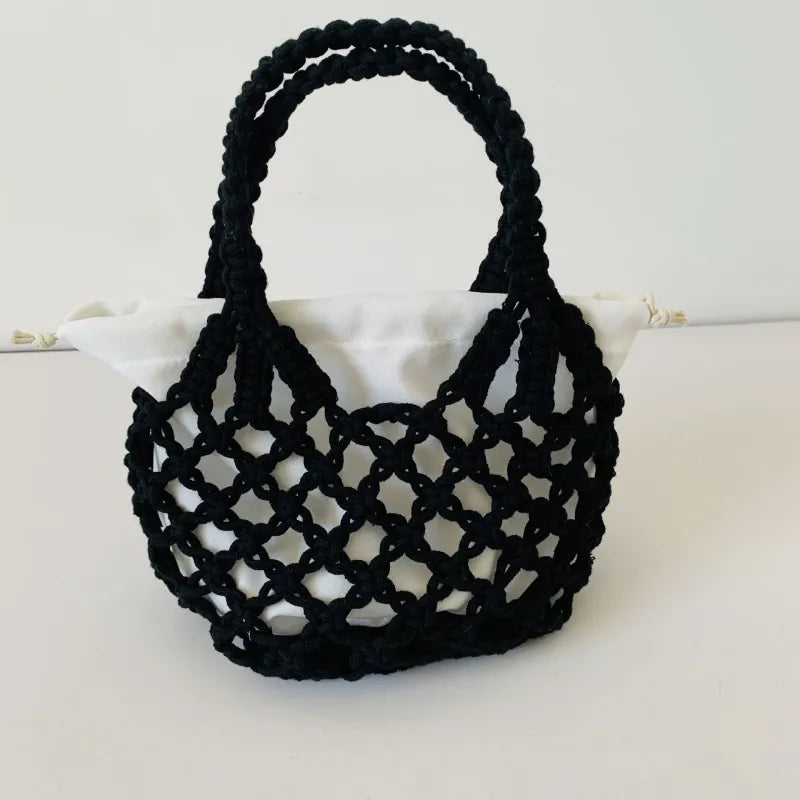 Sac de plage tricoté