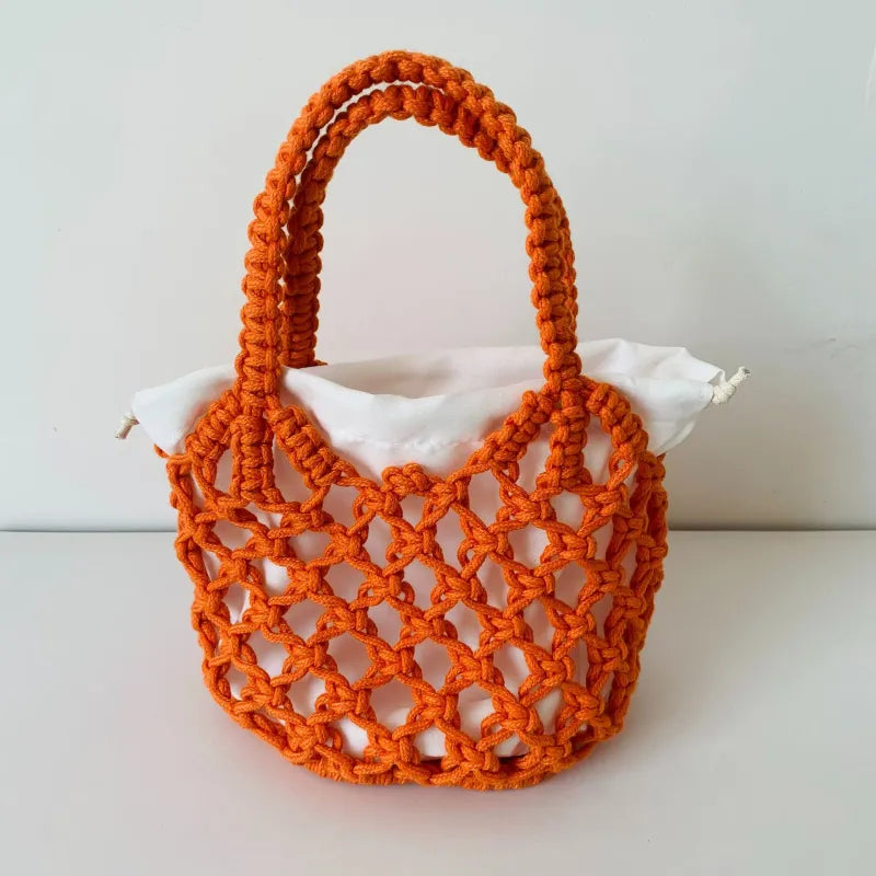 Sac de plage tricoté