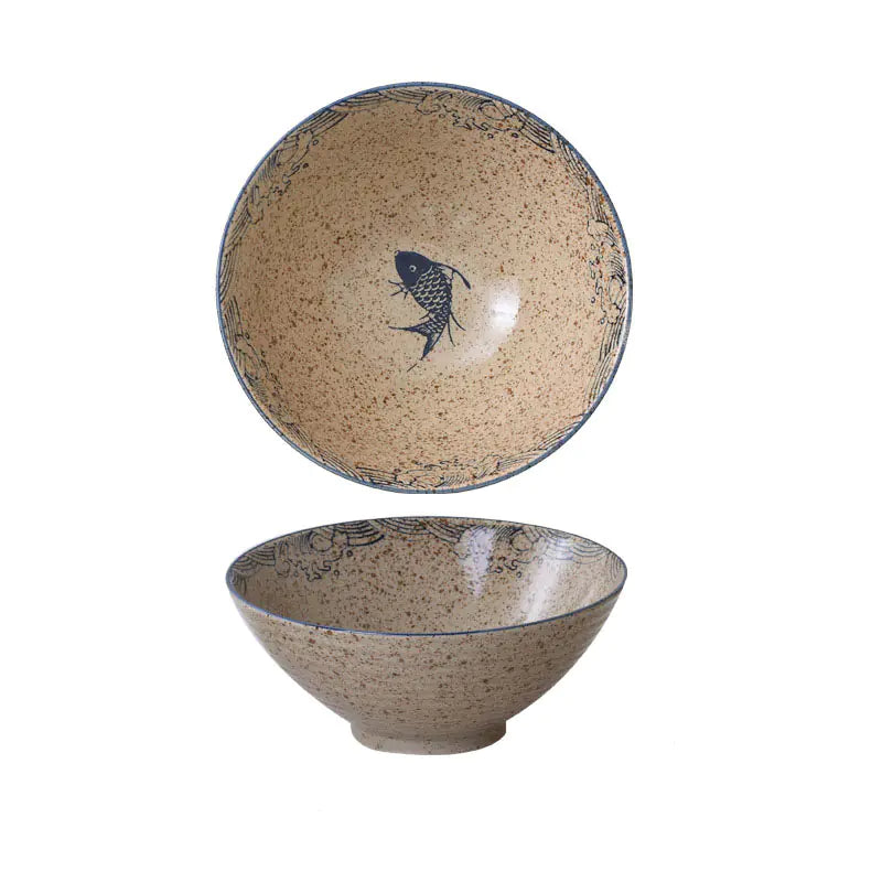 Large Ceramic Soup Bowl for Household Use