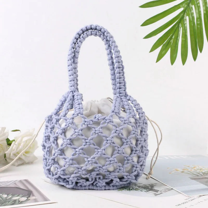 Sac de plage tricoté