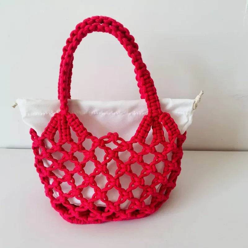 Sac de plage tricoté