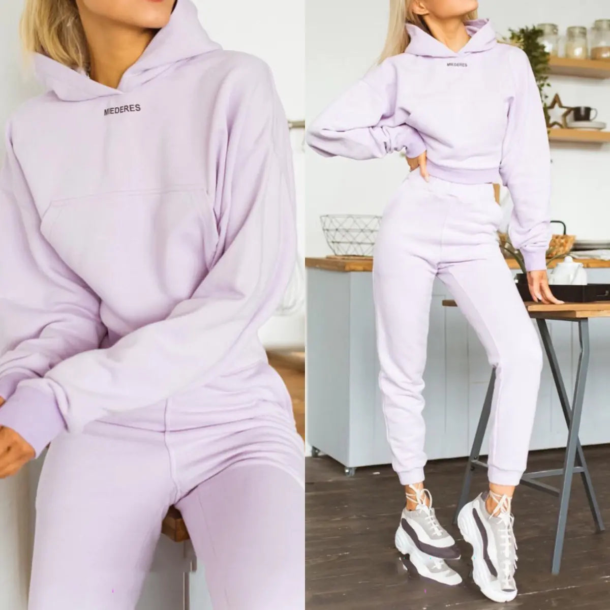 Ensemble sport et loisirs tendance à manches longues