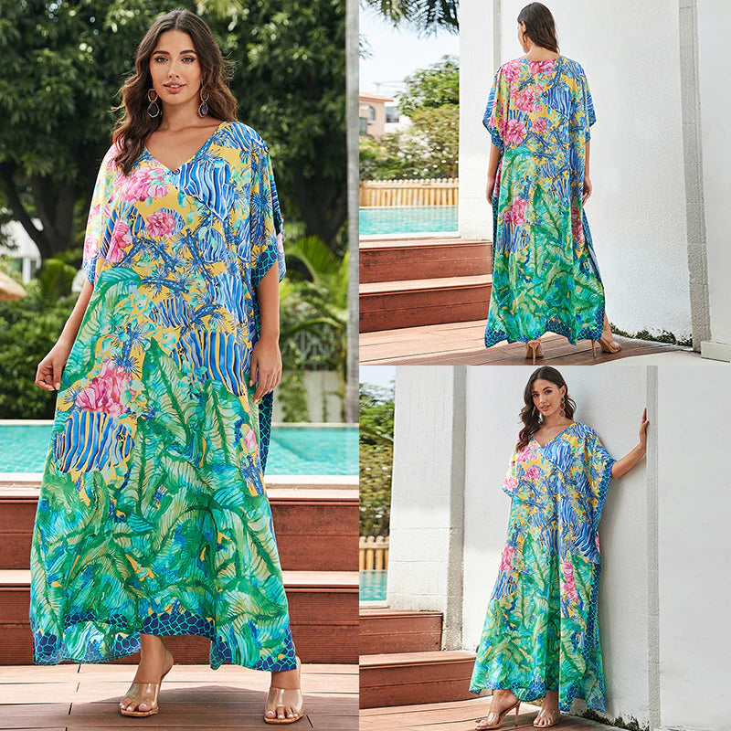 Robe de plage en coton pour femme