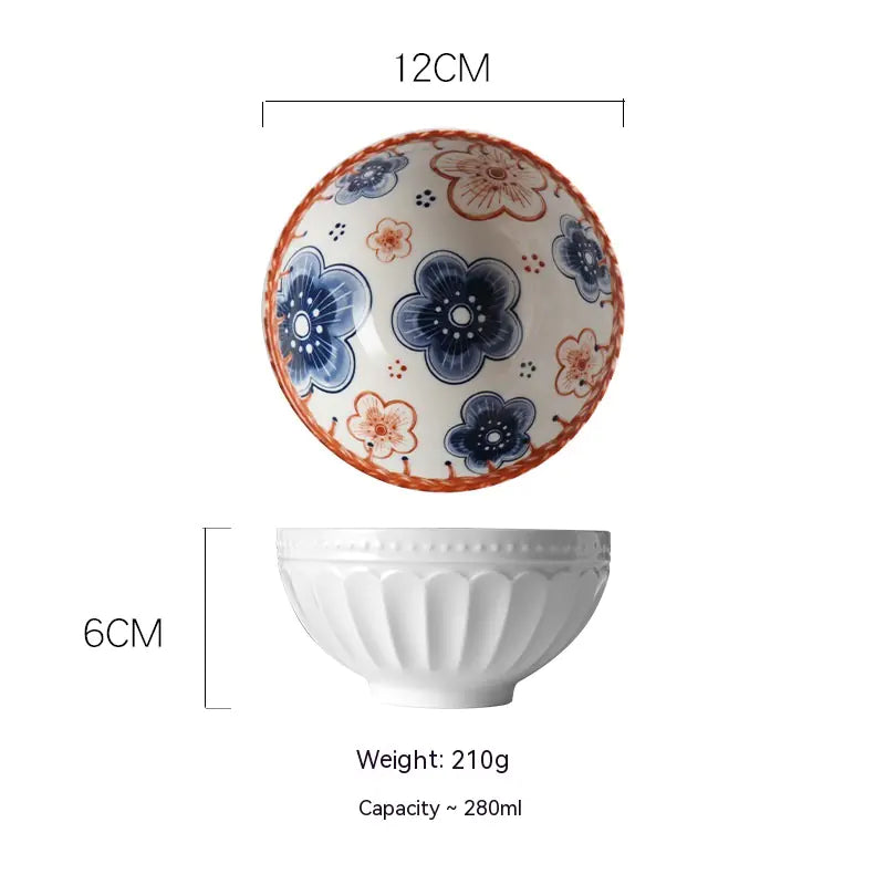 Bol en céramique à motif de vigne japonaise