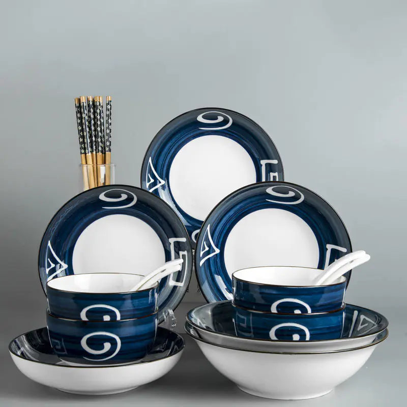 Japanese Style Ceramic Set for Home Use