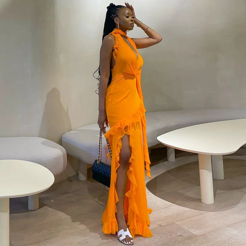 Robe midi plissée