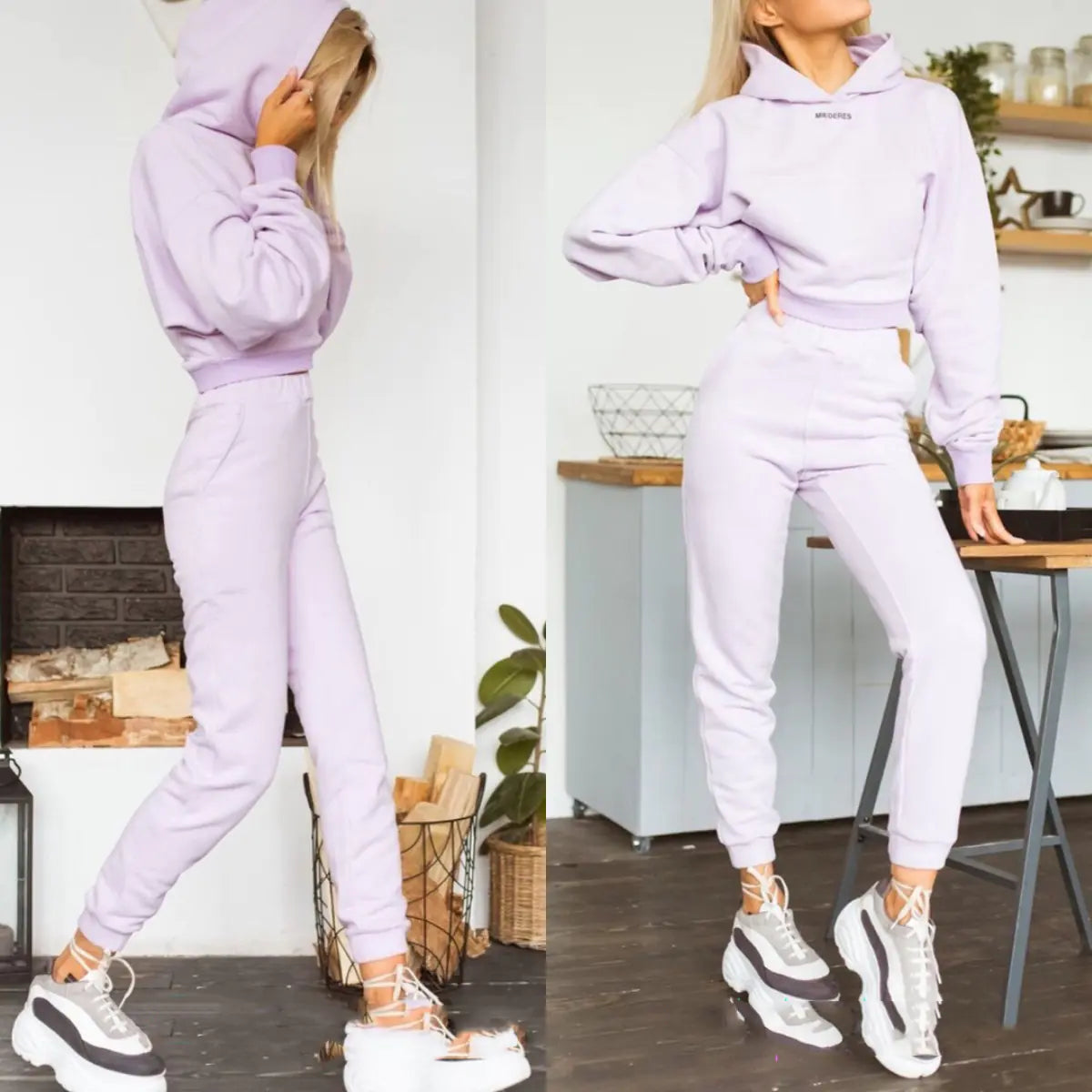Ensemble sport et loisirs tendance à manches longues