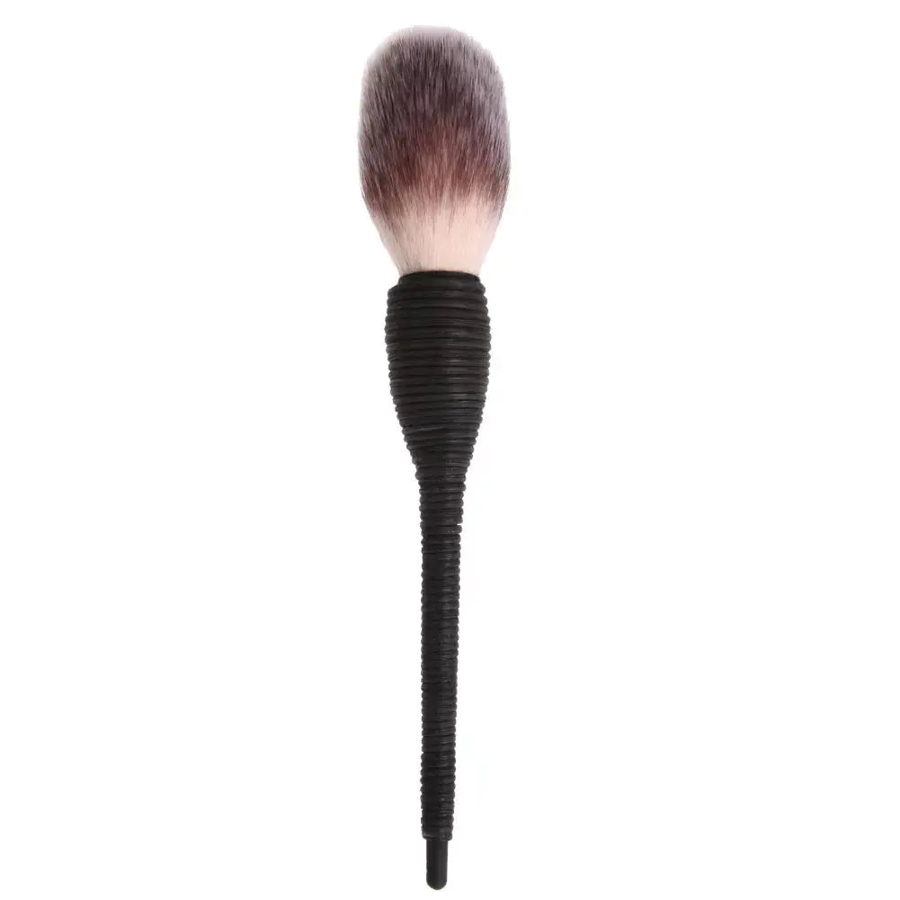 Pinceau à poudre et pinceaux de maquillage en laine de rotin avec manche en bois