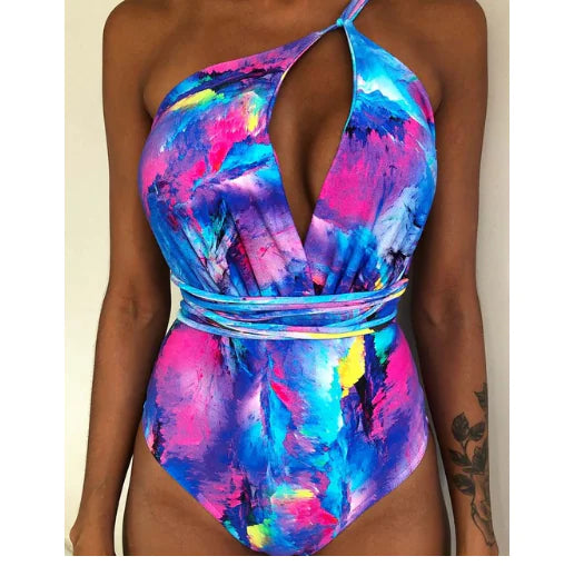 Maillot de bain une pièce dos nu sexy pour femme