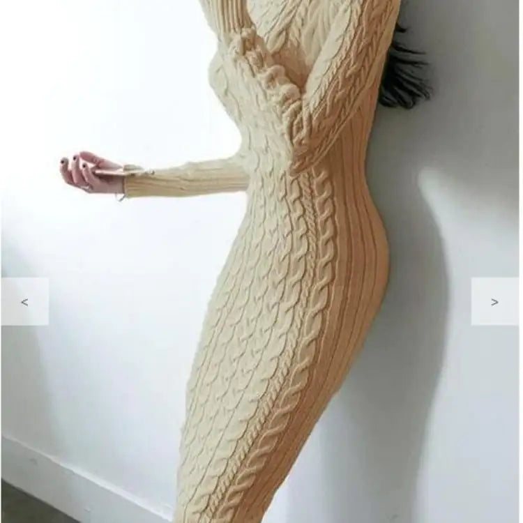 Robe portefeuille en tricot coupe ajustée