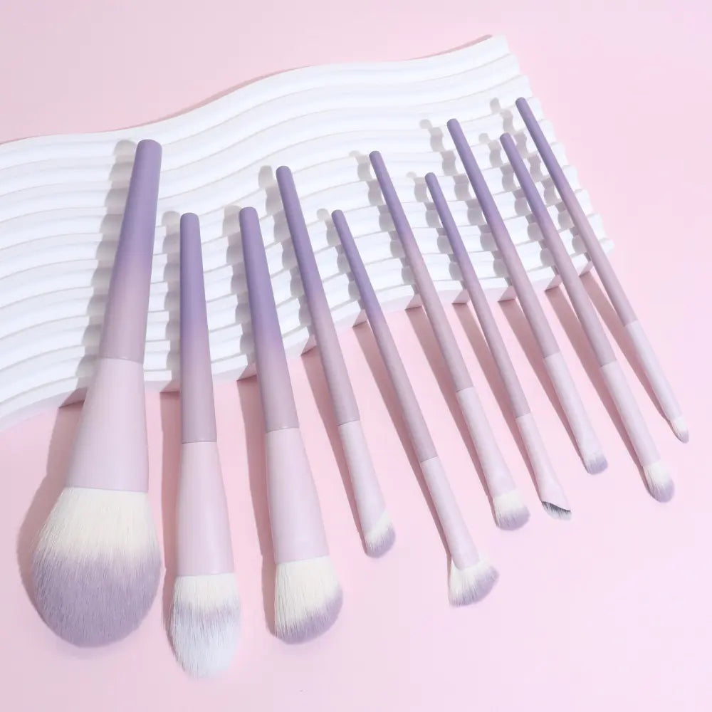 Ensemble de 12 pinceaux de maquillage pour les yeux et le visage