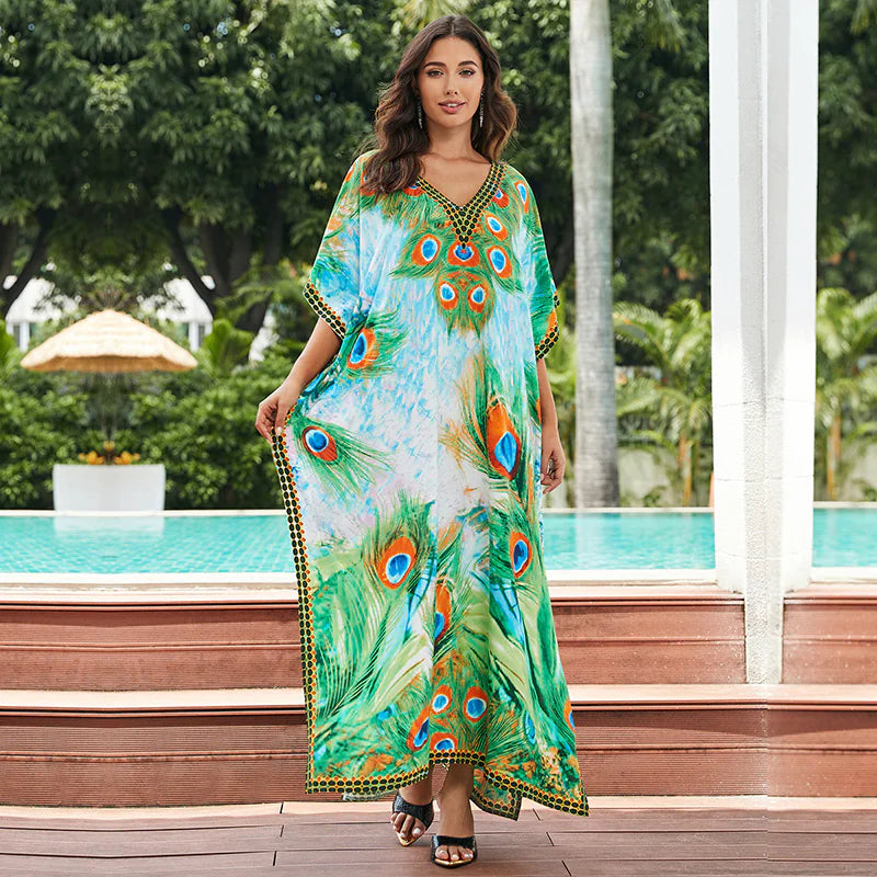 Robe de plage en coton pour femme