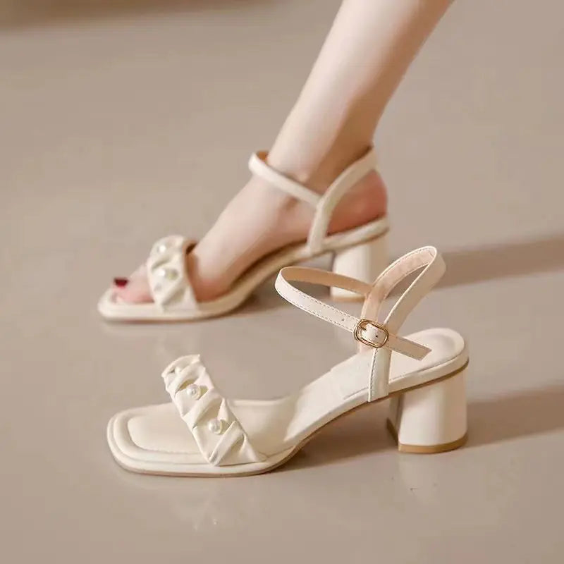 Sandales à talons ouverts tendance pour femmes