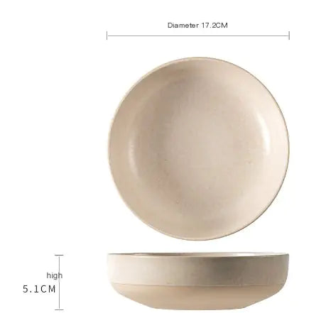 Assiette à dîner occidentale en céramique de style vintage pour la maison