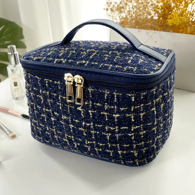 Trousse de maquillage de grande capacité pour femme, idéale pour le rangement en voyage