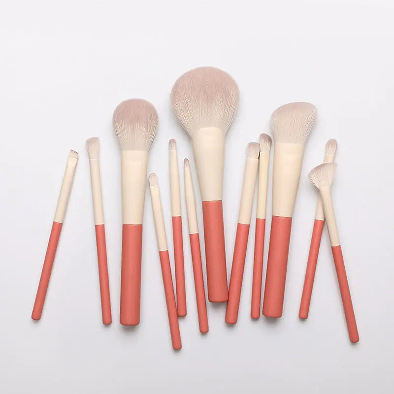 Ensemble de 12 pinceaux de maquillage pour les yeux et le visage