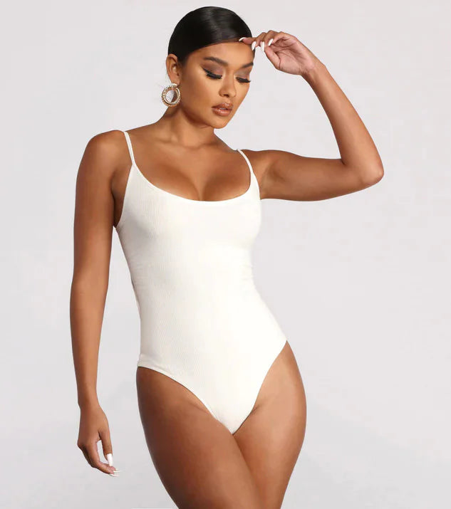 Maillot de bain une pièce dos nu - Couleur unie
