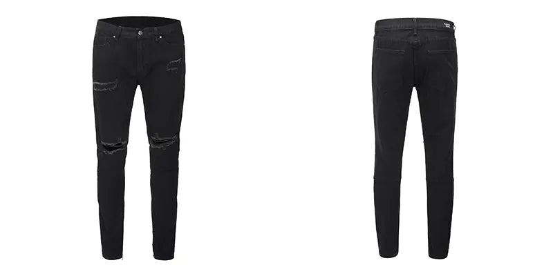 Slim-Fit Zippered Jeans for a Stylish Look