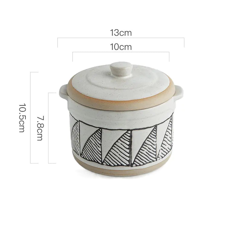 Tasse à ragoût en céramique en forme de nid d'oiseau pour une personne