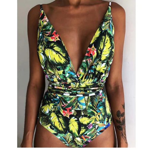 Maillot de bain une pièce dos nu sexy pour femme
