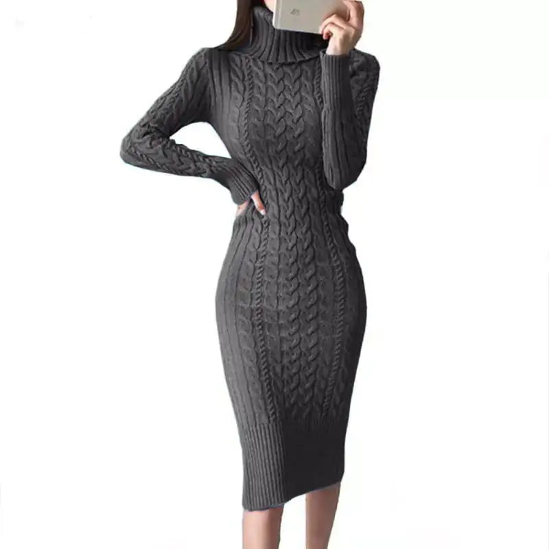 Robe portefeuille en tricot coupe ajustée