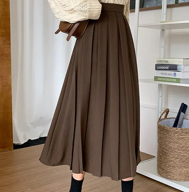 Jupe trapèze taille haute
