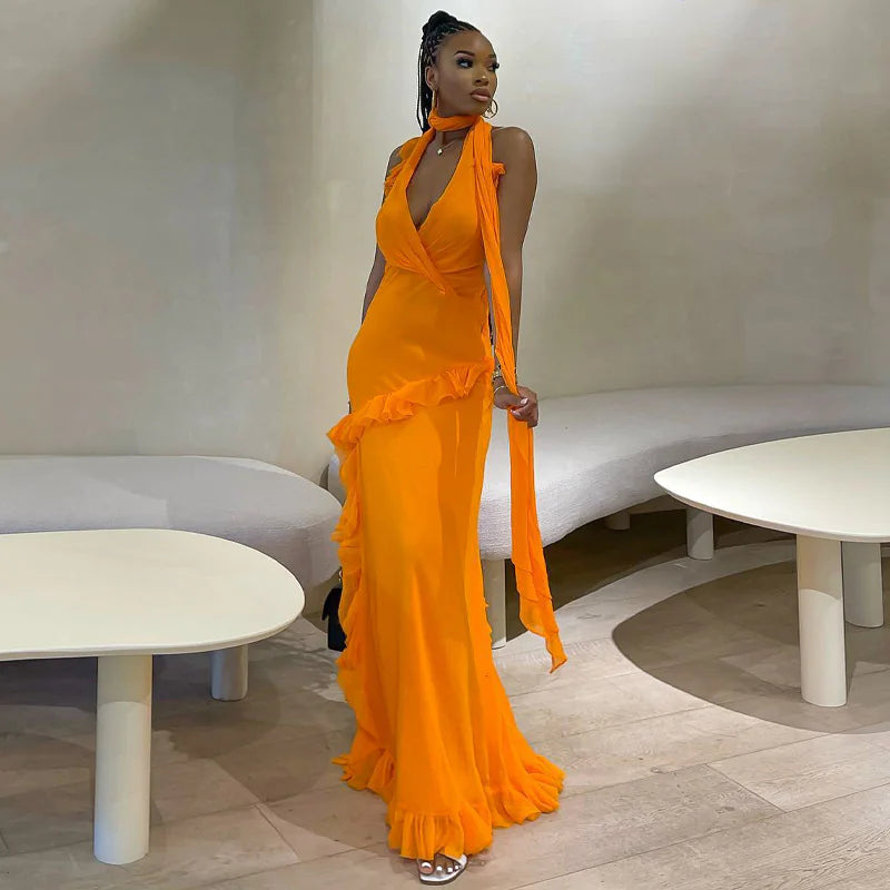 Robe midi plissée