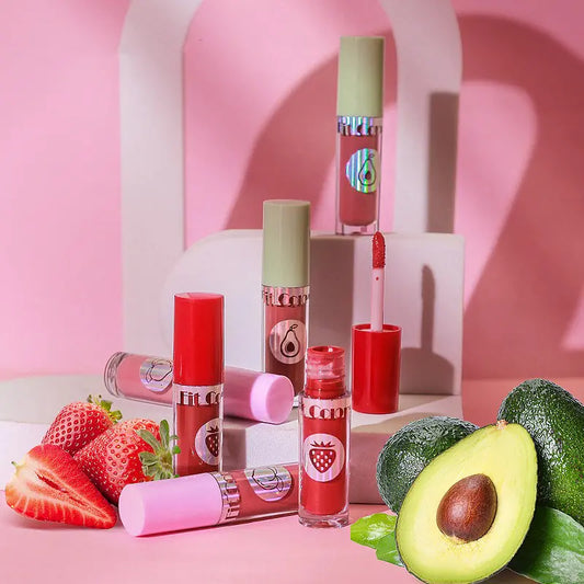 Velvet Matte No Stain Fruit Lip Gloss Set (4 Pieces)