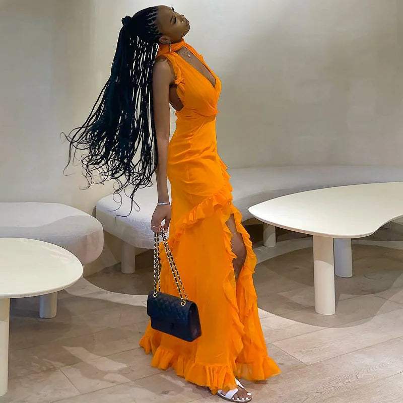 Robe midi plissée