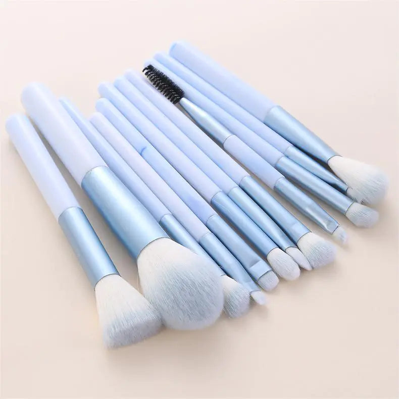 Ensemble de 12 pinceaux de maquillage pour les yeux et le visage