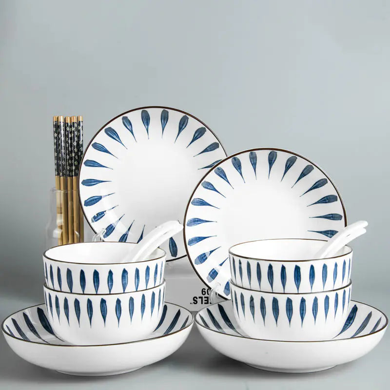 Japanese Style Ceramic Set for Home Use
