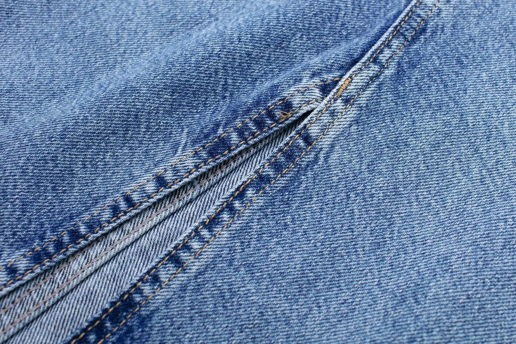 Jupe mi-longue en jean pour femme