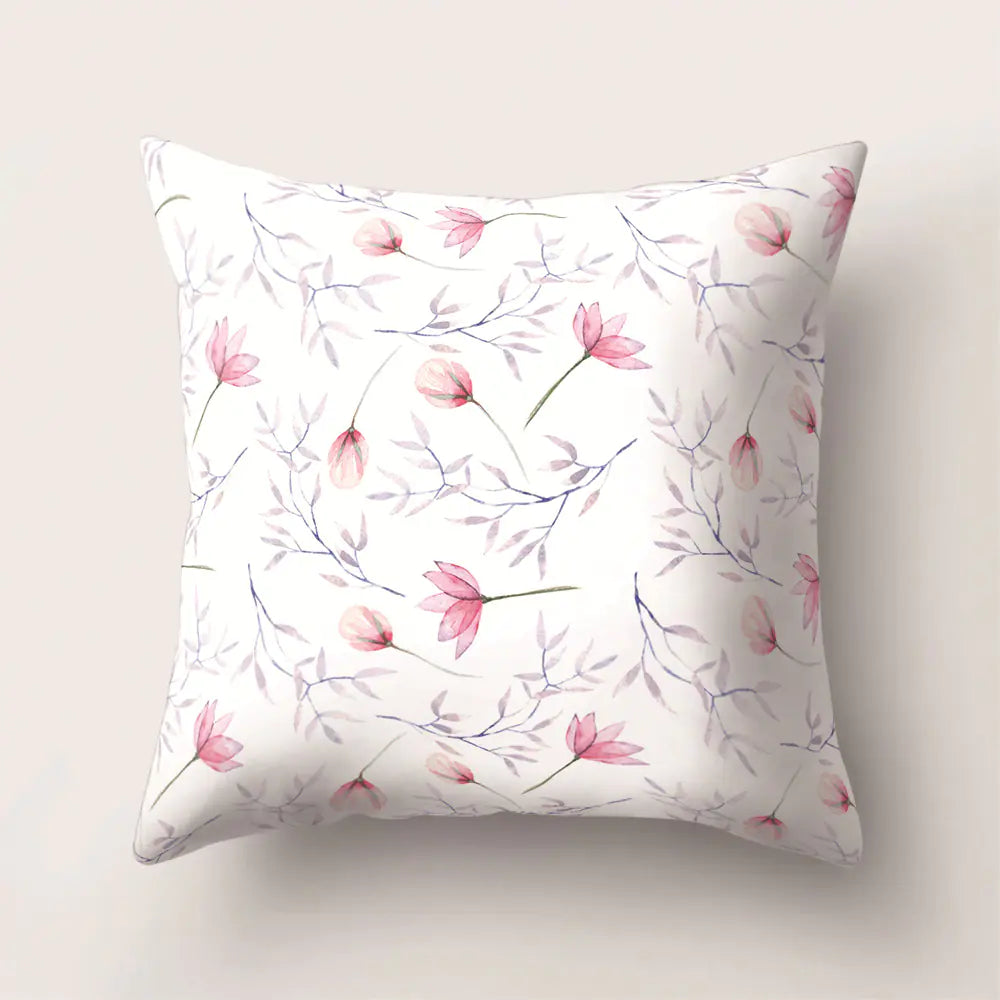 Tropical Rainforest Leaf Animal Print Cushion Cover
