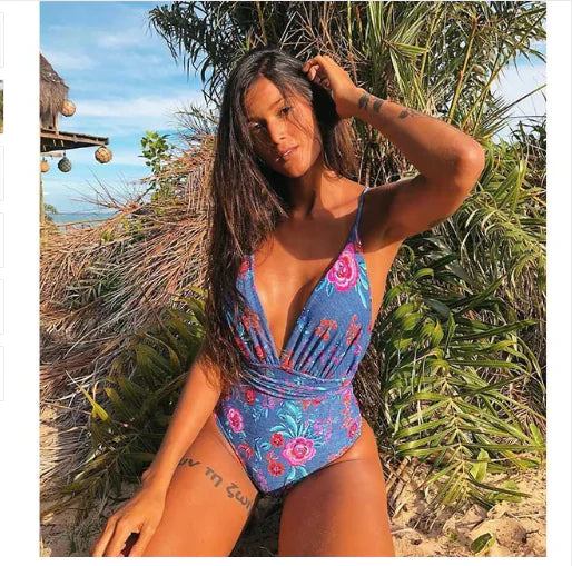 Maillot de bain une pièce dos nu sexy pour femme