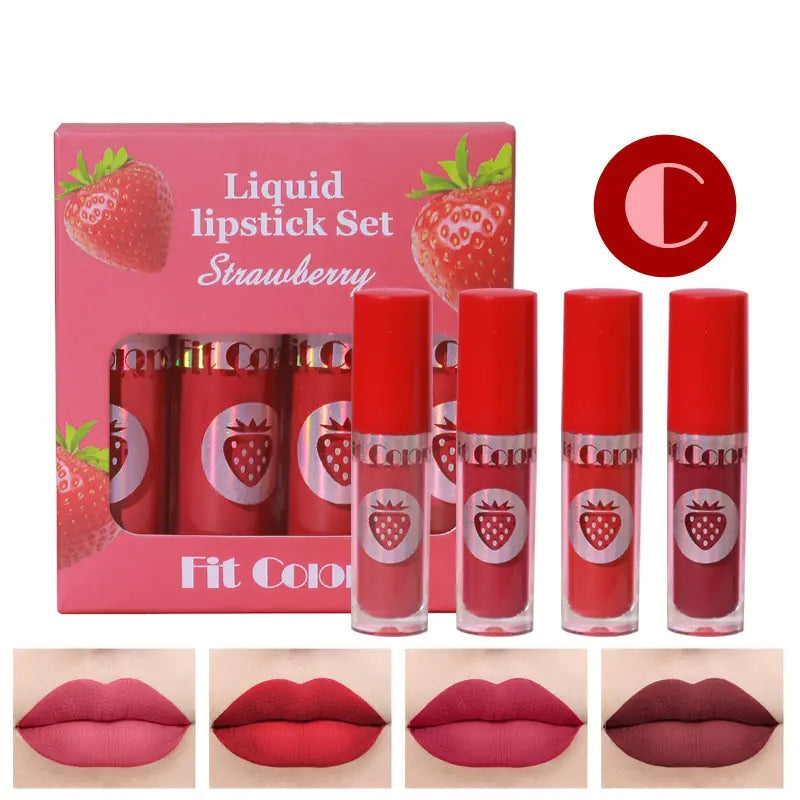 Coffret de 4 brillants à lèvres Velvet Matte Fruit