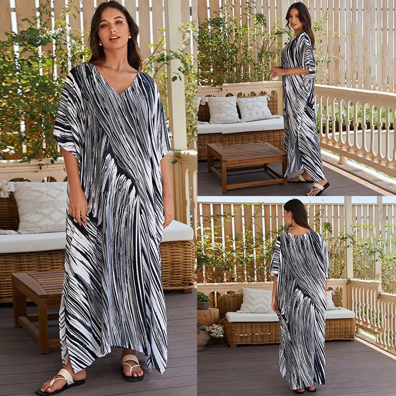 Robe de plage en coton pour femme