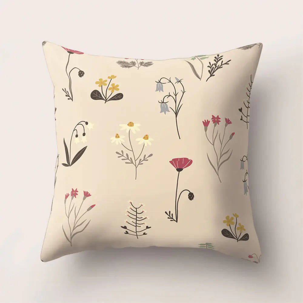 Tropical Rainforest Leaf Animal Print Cushion Cover