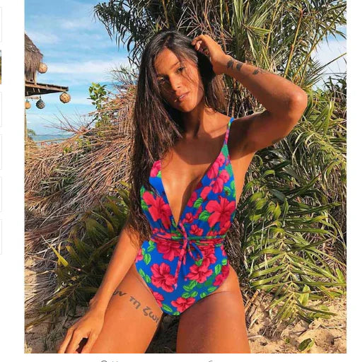 Maillot de bain une pièce dos nu sexy pour femme
