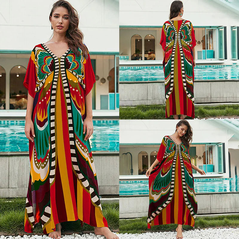 Robe de plage en coton pour femme
