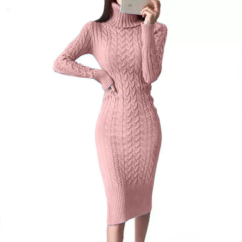 Robe portefeuille en tricot coupe ajustée