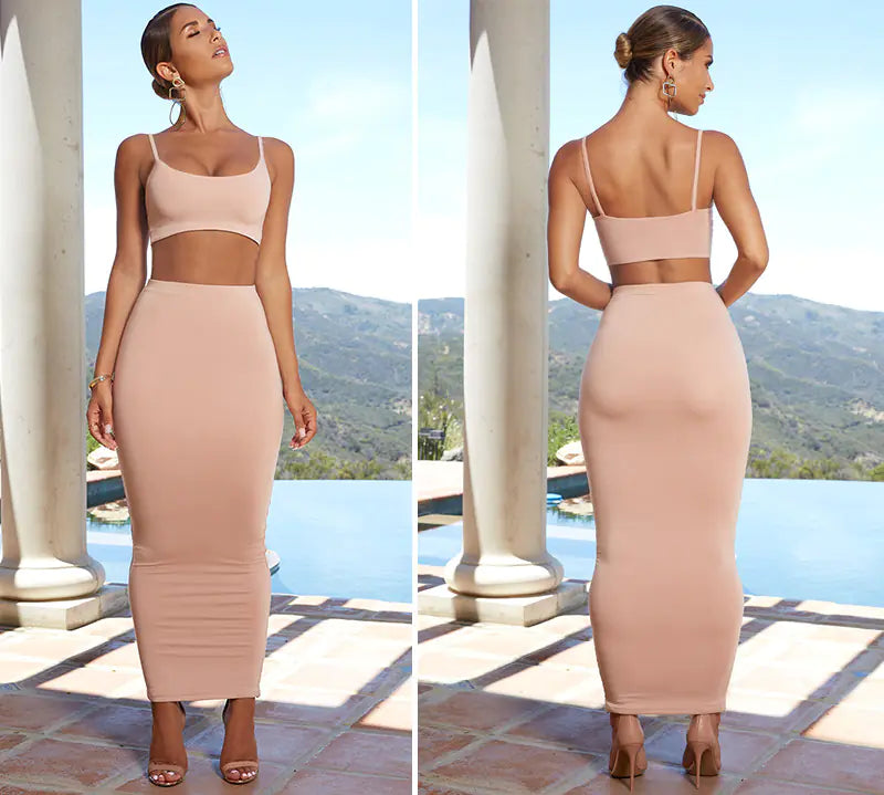 Ensemble deux pièces pour femme avec haut court