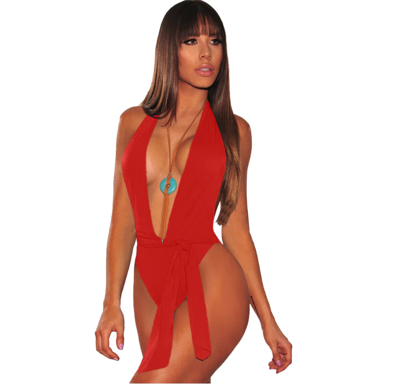 Maillot de bain une pièce à bretelles - Coupe basse