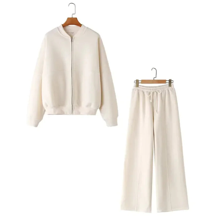 Veste et pantalon bomber zippés