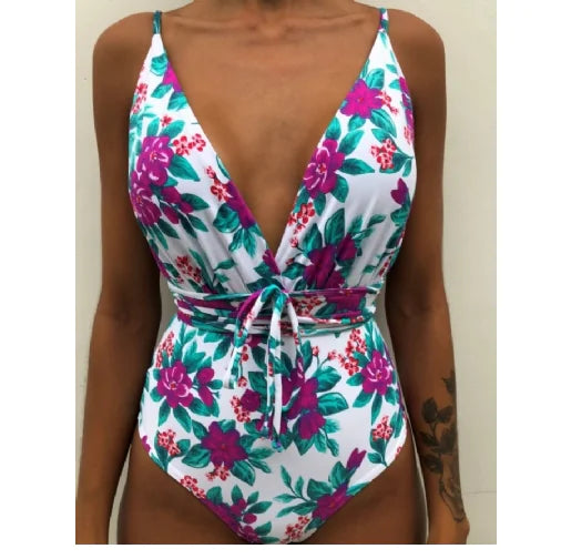 Maillot de bain une pièce dos nu sexy pour femme