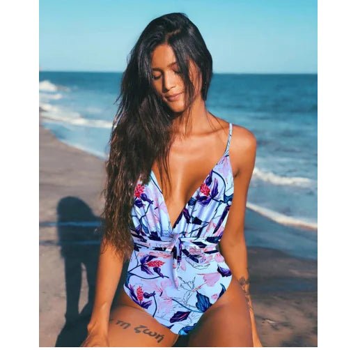 Maillot de bain une pièce dos nu sexy pour femme